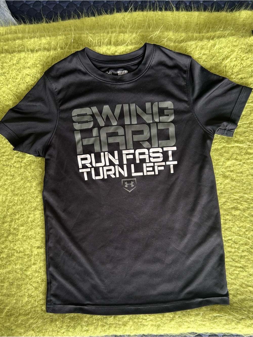 Under Armour Kid’s ‘Swing Hard Run Fast Turn Left' Performance Tee